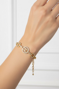 14K INTERLOCKING CC LOGO INSP BRACELET RQ409