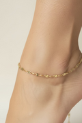 14K  VALENTINA LINK CHAIN ANKLET D3N-27CM LCC-41170010