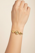 14K THREE CLOVER OPENCUFF BRACELET CH-23900001