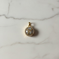 14K  "LV" LOGO INSP PENDANT