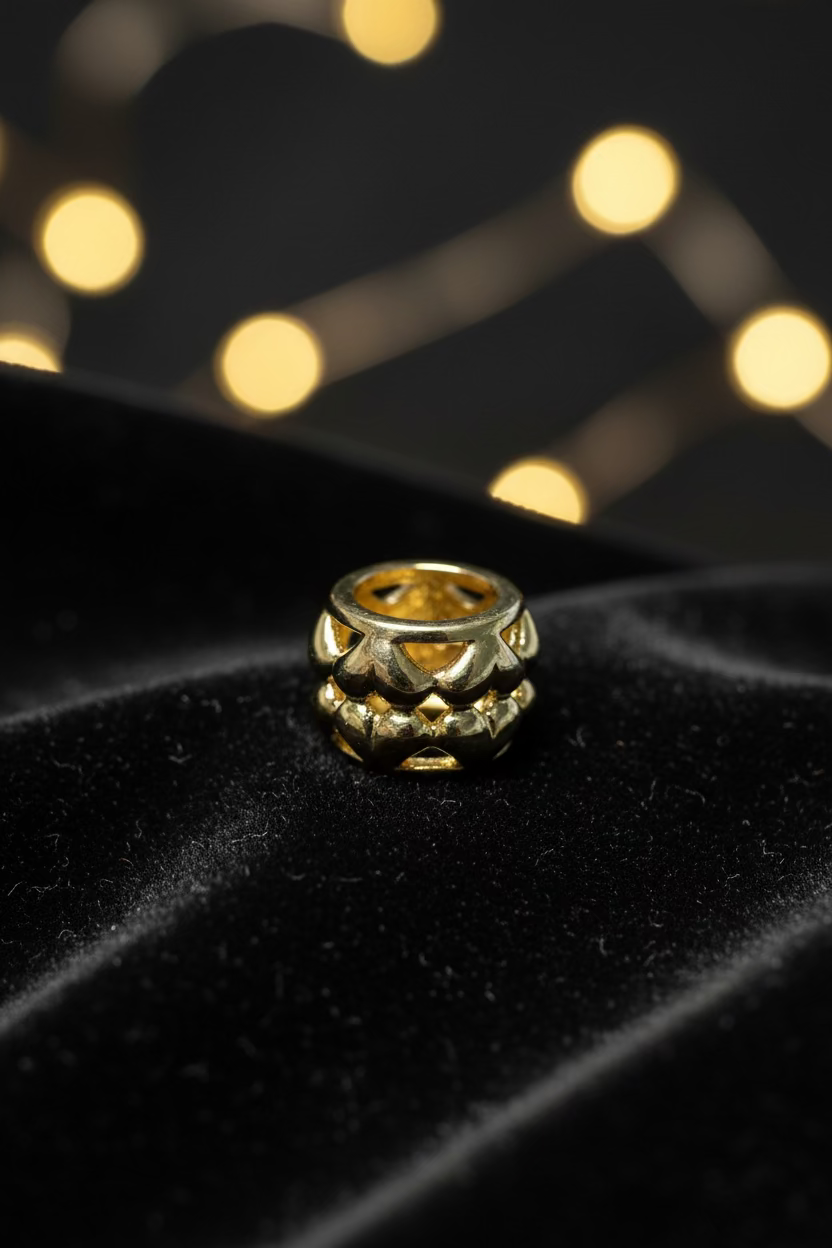 14K FILIGREE HEART SPACER BEAD X001016337