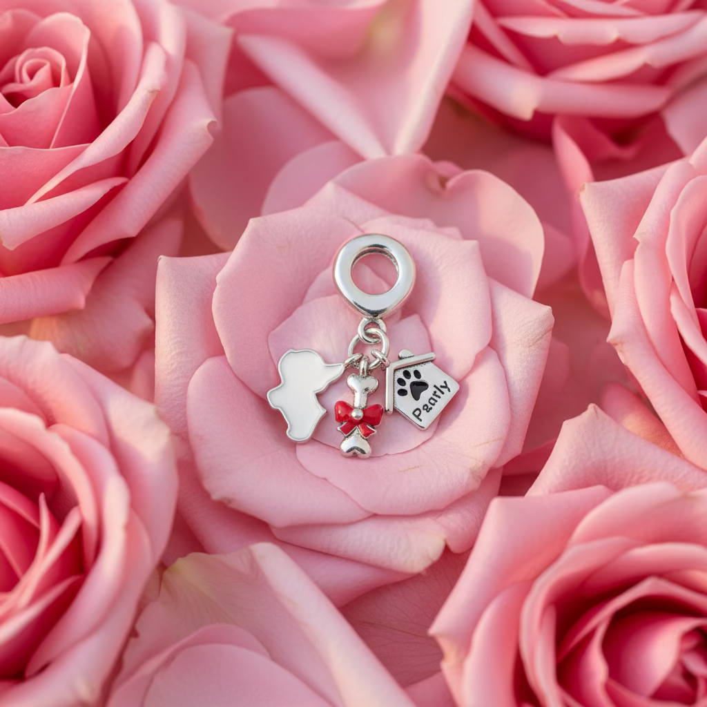 WHG FAMILY DOG HOUSE TRIPLE DANGLE CHARM PANDORA