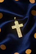 14K SCRIPTURE VERSE CROSS PENDANT X001112618