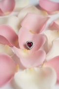 WHG PANDORA MOMENTS SPARKLING RED LEVELLED HEART CHARM