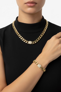 14K MONACO CUBAN LINK CHAIN AND BRACELET SET X001135297