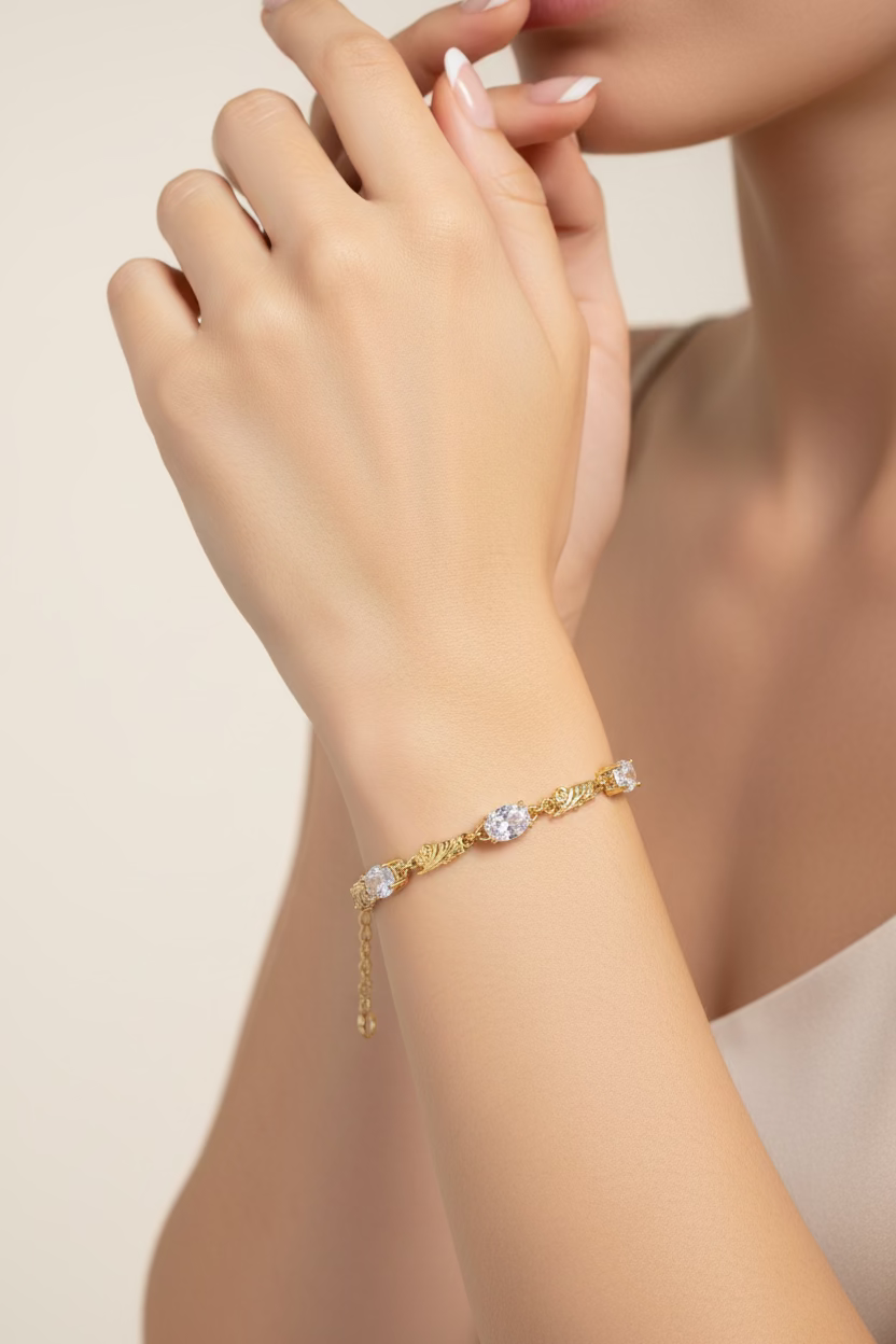 14K SAN JUDAS TADEO RELIGIOUS LINK BRACELET MS-23660005