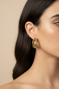 14K CUT OUT CHUMKY HOOP X000700516