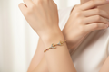 14K PAVE IAMOND SWALLOW BIRD LINK BRACELET MS-26480001