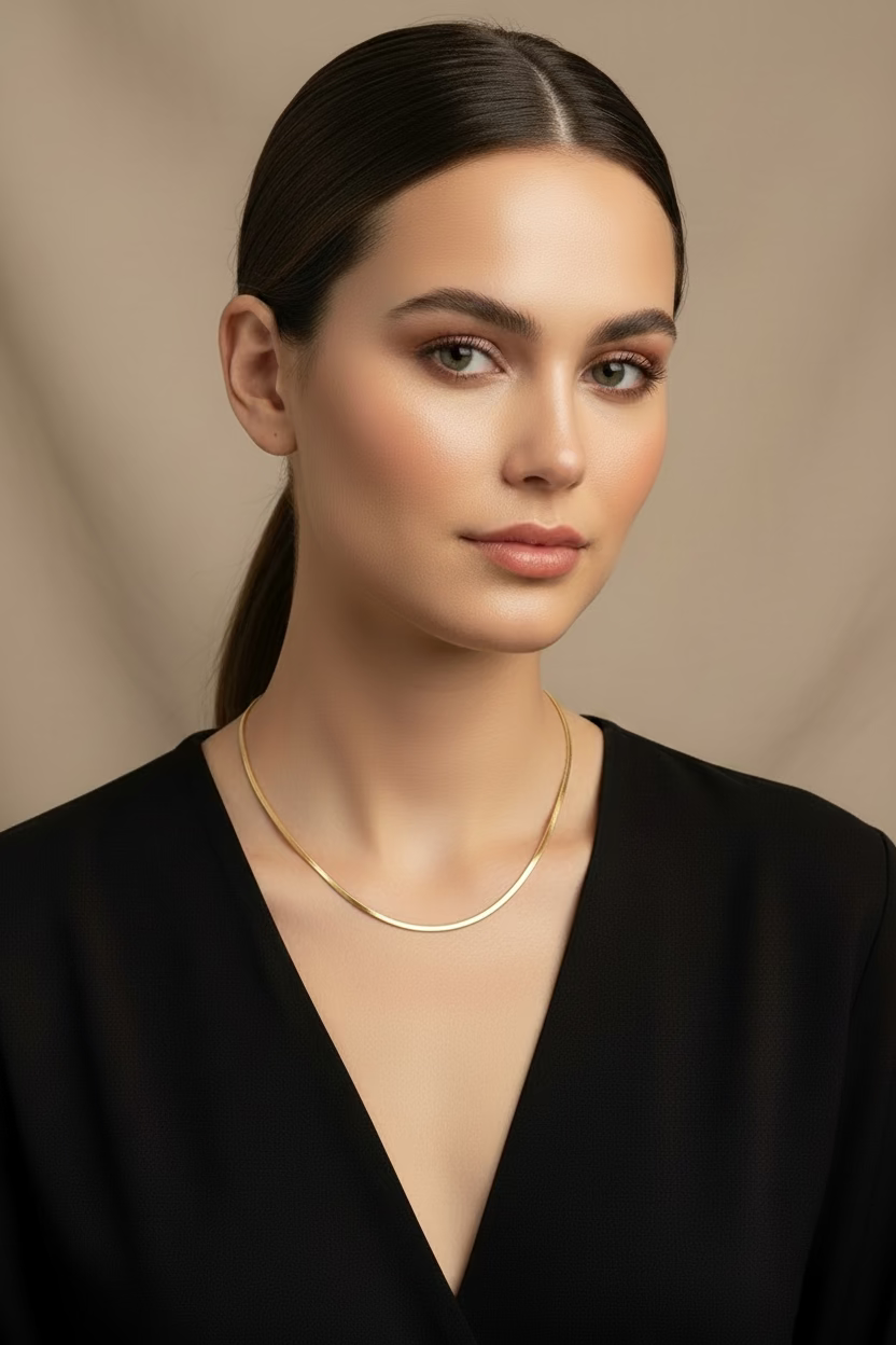 14K SNAKE CHAIN NECKLACE 60CM X001222526