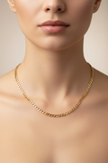 14K CUBAN CURB LINK STYLE NECKLACE 3.6N-60CM LCC-27210052