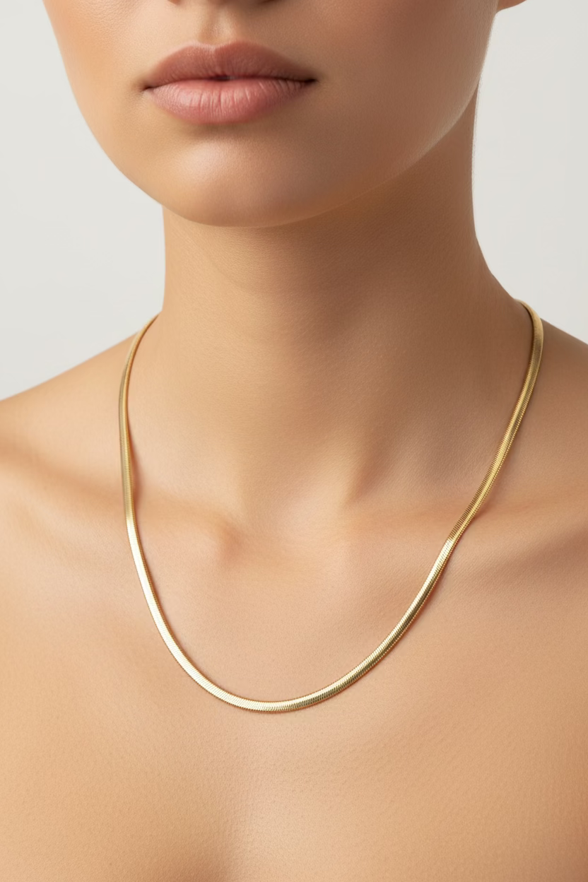 14K SNAKE CHAIN NECKLACE 3N-55CM LCC-27720068