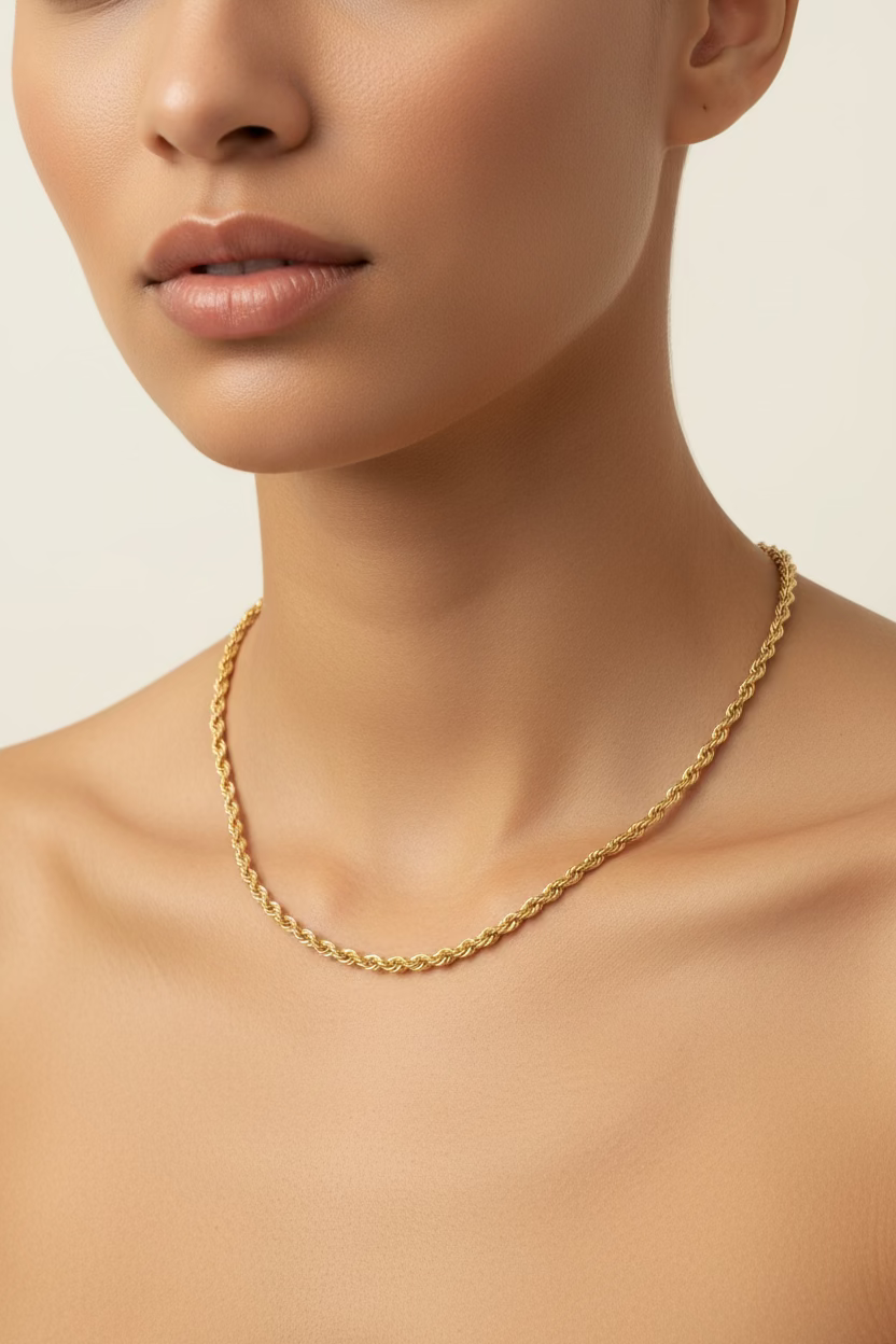 14K ROPE CHAIN NECKLACE 2.5N-55CM LCC-28450048
