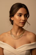 14k TRI-COLOR OMEGA CHAIN NECKLECE X000713031