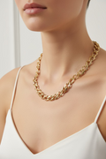 14K 20IN BRAIDED LINK DESIGN NECKLACE 50CM X001028650