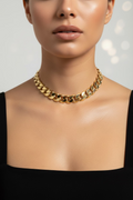 14K 28IN CUBAN LINK STYLE NECKLACE 6DC-70CM X000982699