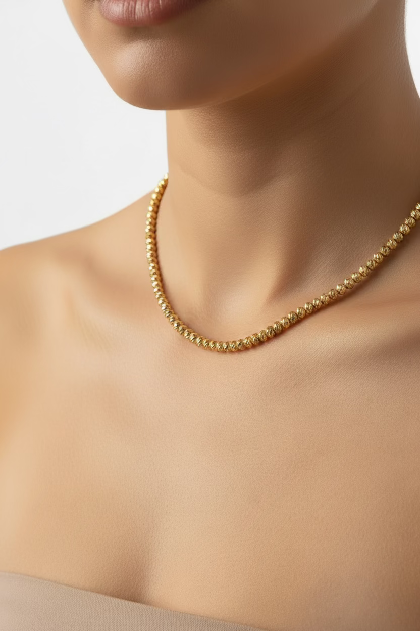 14K 28IN DIAMOND-CUT BALL CHAIN 4N-70CM TH-04450028