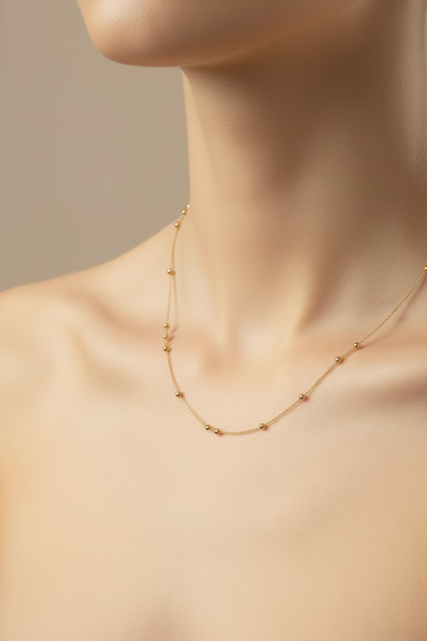 14K 18IN TUBULAR BAR CHAIN NECKLACE 1.2N-45CM LCC-35130011