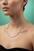 14K 18IN HERRINGBONE NECKLACE 3N-45CM LCC-32160007