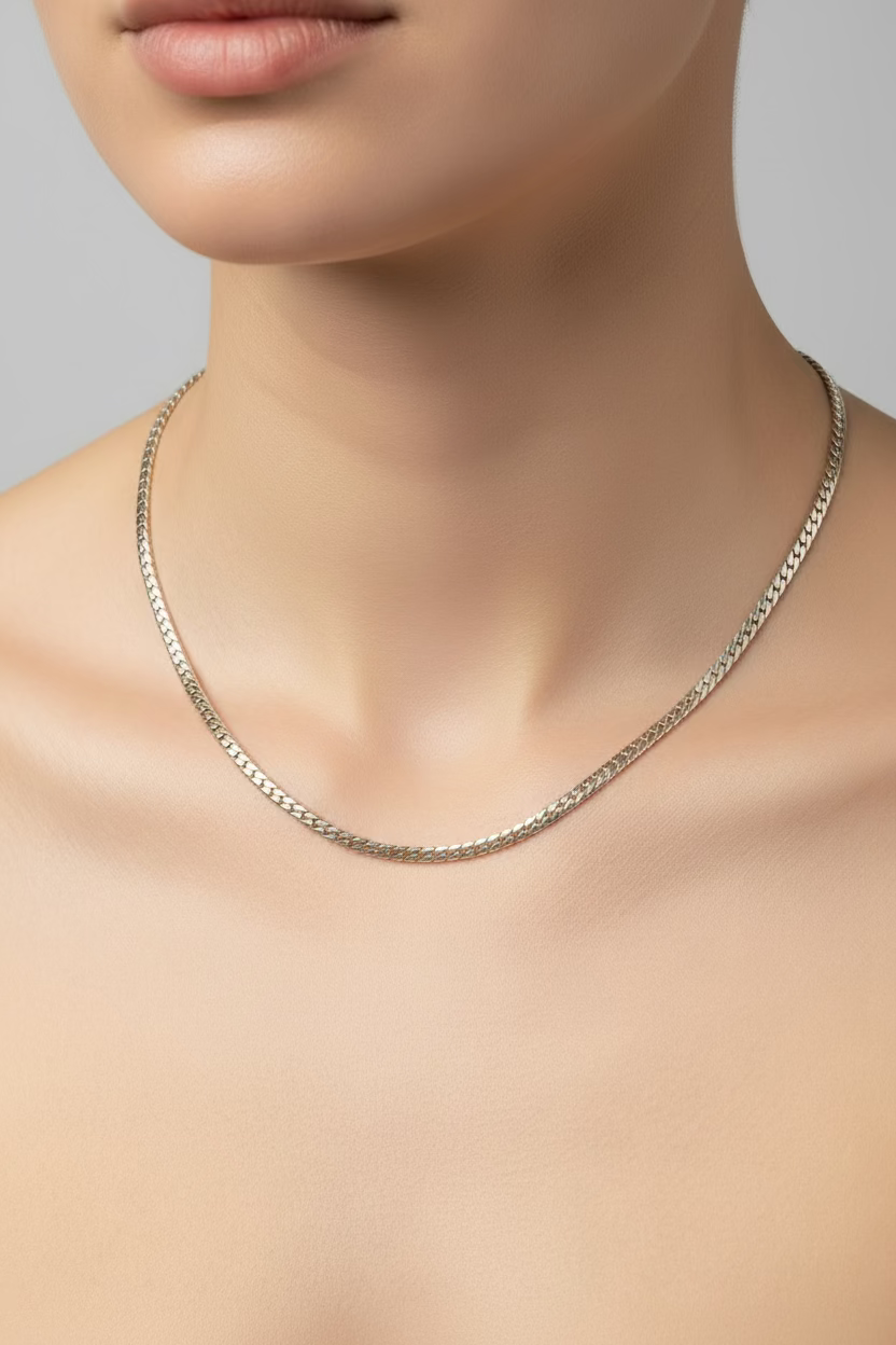 14K 18IN HERRINGBONE NECKLACE 3N-45CM LCC-28170020