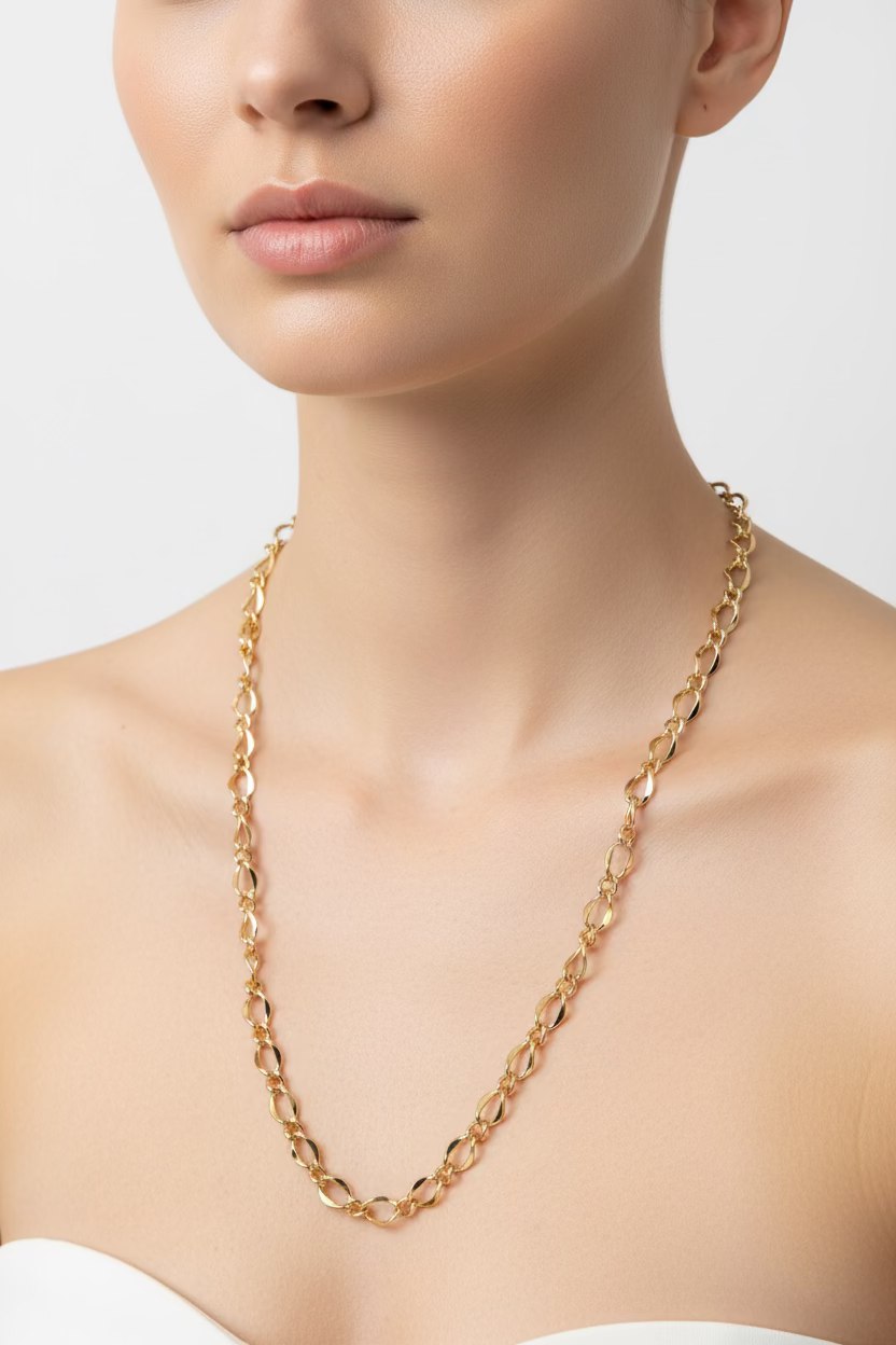 14K 18IN INFINITY LINK CHAIN STYLE NECKLACE 45CM X001088837