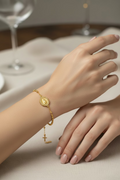 14K 3N VIRGIN MARY ROSARY BRACELET 3N-19CM CS-17650001