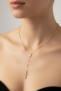 14K 3N CATHOLIC ROSARY NECKLACE 3N-45CM LA-01870001