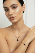 14K BLACK CLOVER THREE PC SET TH-07530003