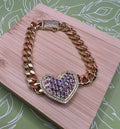 14k Monaco Heart Bracelet ZSCF-0033B