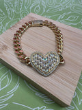 14k Monaco Bracelet Heart Shape ZSCF-0033B