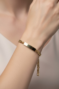 14K 8N CUBAN/CURB LINK ID BRACELET 8N PS-01790001