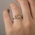 14K DIAMOND HEARTBEAT HEART RING X001218157