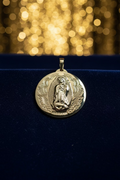 14K LADY OF GUADALUPE MEDALLION PENDANT X000793460