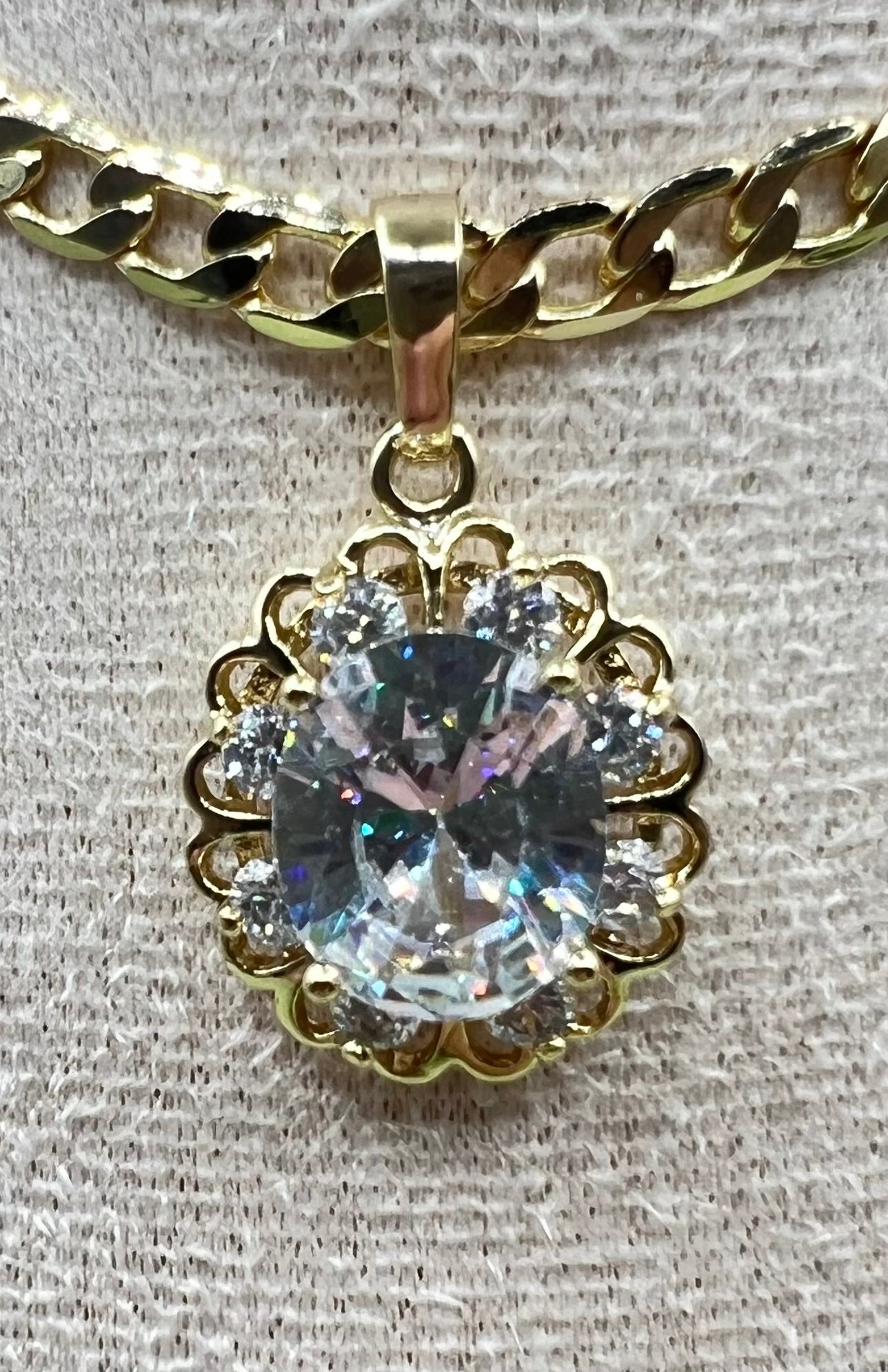 14K Clear Pendant 95