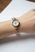 14K MULTI-GEM COCKTAIL WATCH