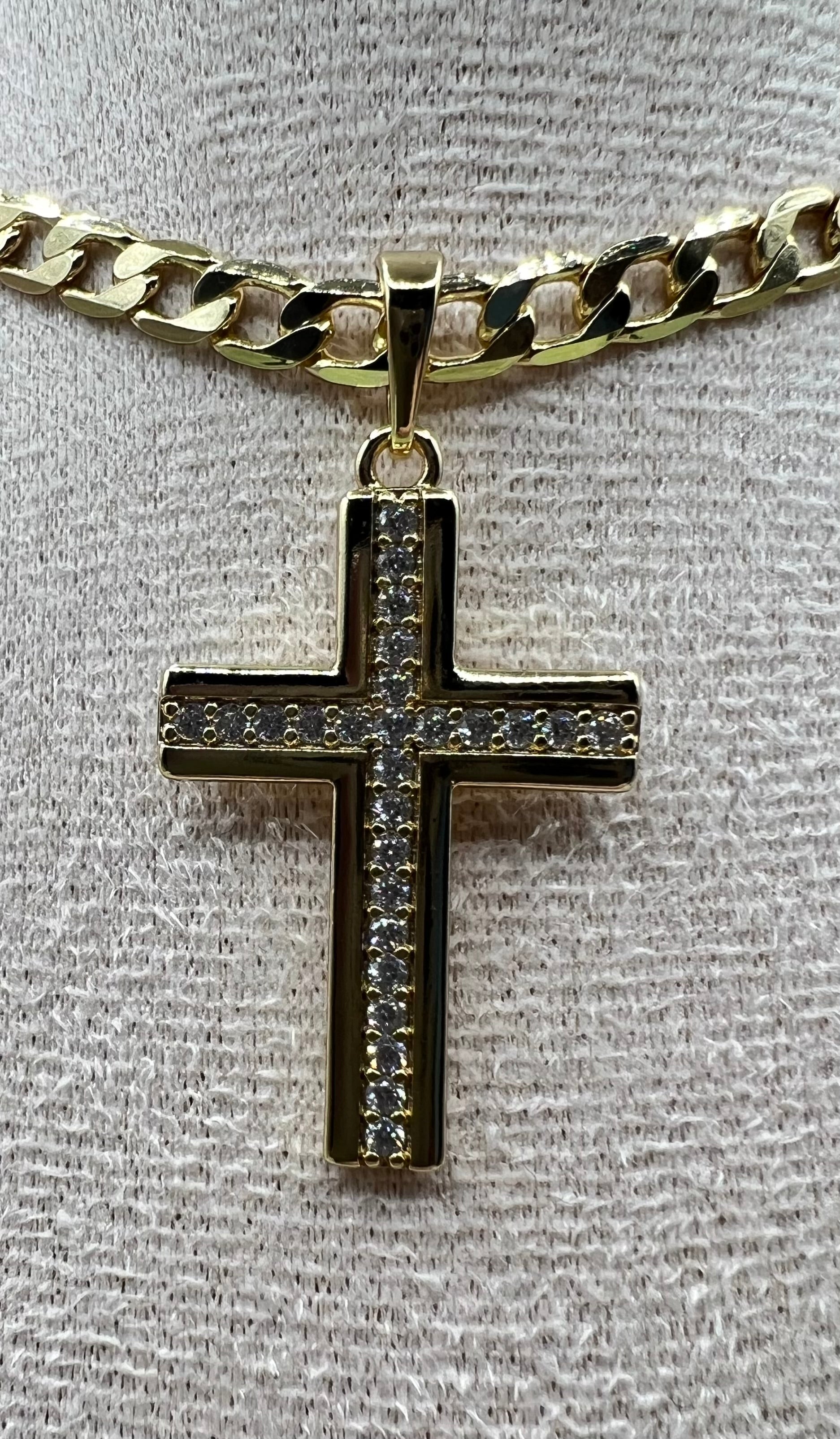 14K Cross Pendant