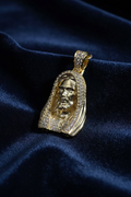 14K MINI ICED-OUT JESUS PIECE PENDANT NG-00060003