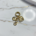 14K FAMILY INFINITY TRIPLE DANGLE CHARM PANDORA