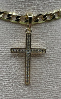 14K Bling Cross Pendant ZPYX-2582