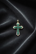 14 GREEN CROSS PENDANT YAH682D