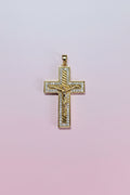 14K CLEAR CRUCIFIX PENDANT YAH544A