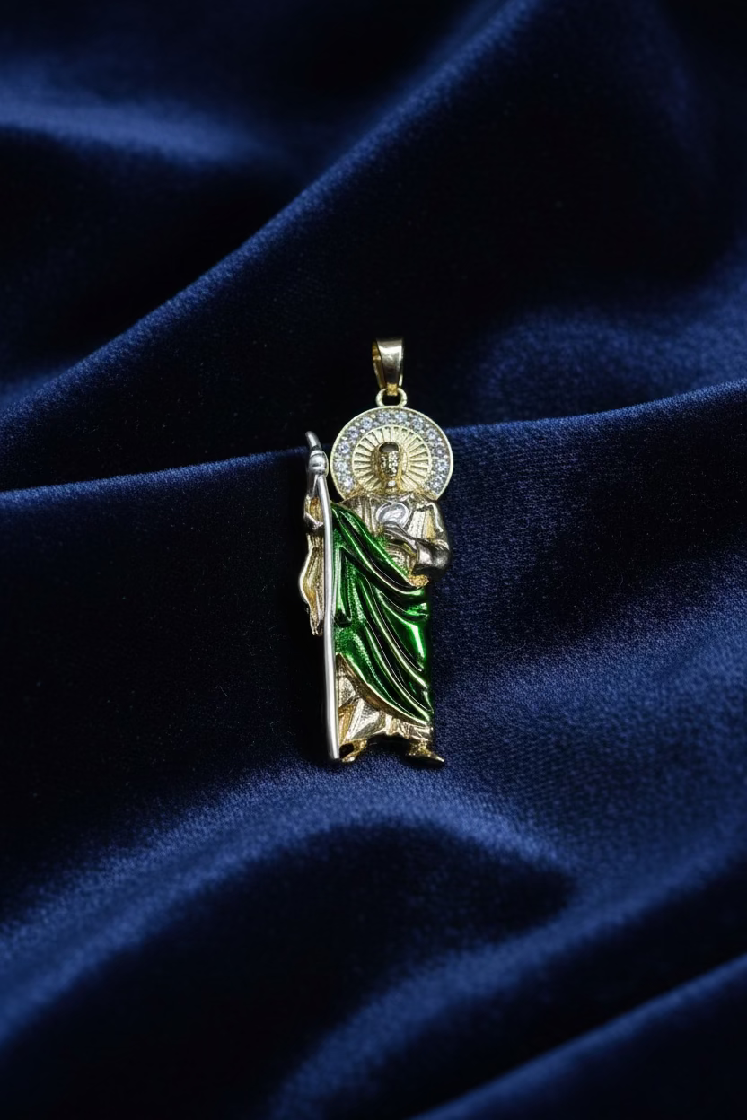 14K CLEAR SAN JUDA PENDANT YAH617A