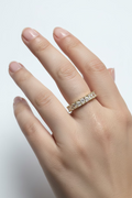 14K PEAR-CUT DIAMOND ETERNITY BAND RING