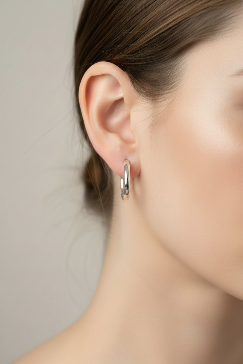 WHG HINGED HOOP EARRING K-06580074
