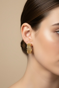14K WATCH BAND HOOP EARRING R-33270001
