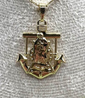 14K Anchor Religious Pendant 23 10212