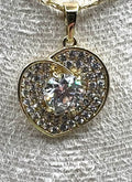 14k Leave Heart Pendant SYX-7166P