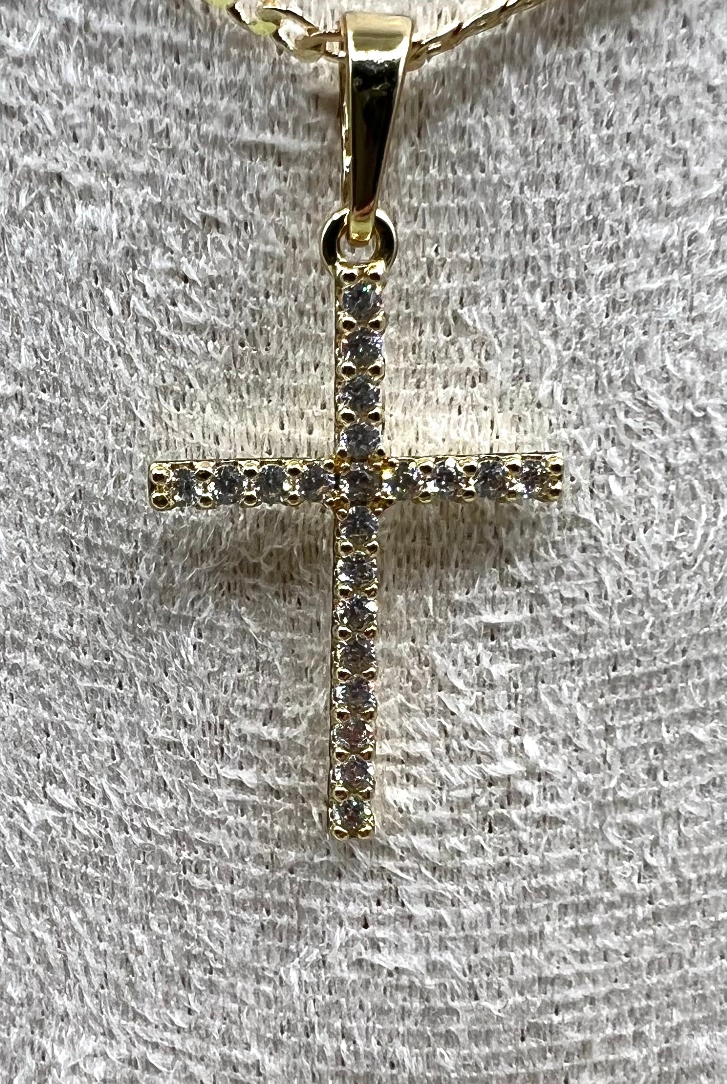 14K Bling Cross Pendant UPSZ-0035