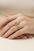 14K BUTTERFLY PEARL OPEN RING X001182933