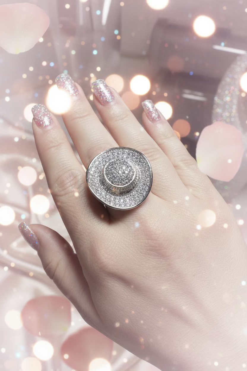 WHG ICED OUT COWGIRL HAT RING