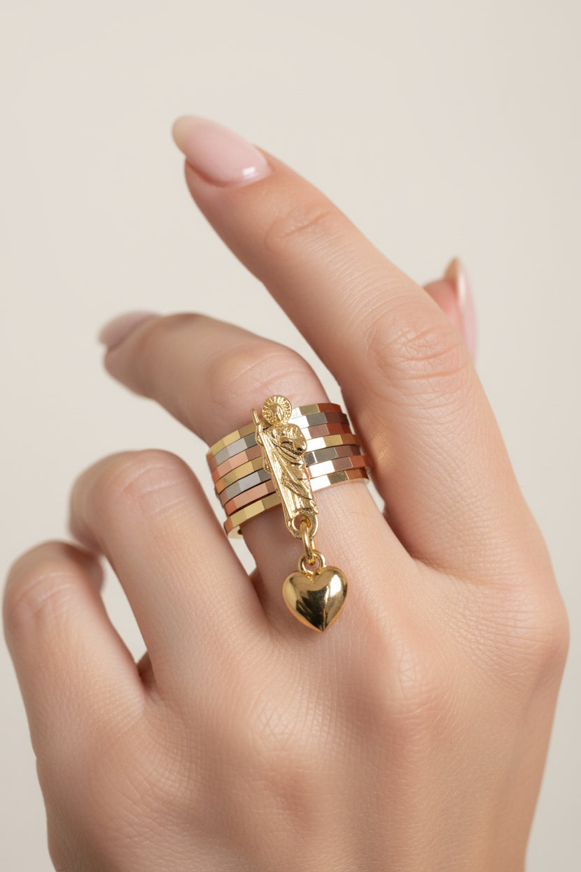TRI-COLOR ST. JUDAH SEMANARIO RING SJ-25340001